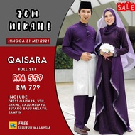 FULL SET BAJU PENGANTIN | BAJU NIKAH MURAH | BAJU KAHWIN - QAISARA PURPLE MRE