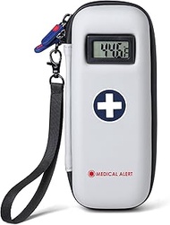 Divoti Medical Carrying Case with Temperature Display - Cooling Bag with 2 TSA Ice Packs, Durable Po