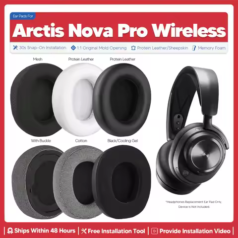 Replacement Ear Pads For SteelSeries Arctis Nova Pro Wireless Headphone Accessories Ear Cushion Memo