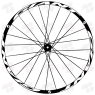 PUTIH Sticker rims GIANT White Sticker Width 2cm Decal rim mtb downhill roadbike 26 27.5 29 700c