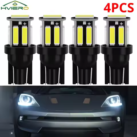 4Pcs T10 COB 10SMD Led 7020 Auto At Night LED 194 168 Wedge Replacement Reverse Instrument Panel Lam