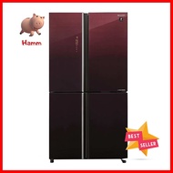 ตู้เย็น MULTI DOOR SHARP SJ-FX52GP-BR 18.5 คิว กระจกแดง อินเวอร์เตอร์MULTI-DOOR REFRIGERATOR SHARP SJ-FX52GP-BR 18.5CU.FT RED MIRROR INVERTER **ใครยังไม่ลอง ถือว่าพลาดมาก**