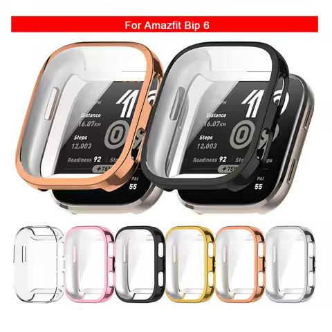 Silicone Case Glass For Amazfit Bip 6 Full TPU Screen Protector Bumper for Huawei Amazfit Bip6 Bip 6