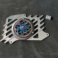 Che két nước nhôm cnc lắp Ab 4val/Vairo 160/Lead 4val/SH 160 + quạt tản nhiệt cnc 3D