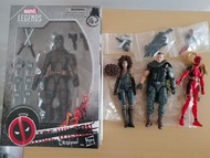 閃回頭雕 + Marvel legends deadpool。cable。Domino。lady deadpool