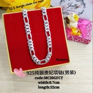 👉925 silver bangle  chain for men*rantai sesuai untuk lelaki#925纯银贵妃项链