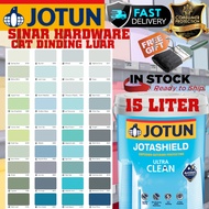 SINAR JOTUN 15 LITER JOTASHIELD ULTRA CLEAN ANTIDIRT EXTERIOR SHEEN WALL PAINT/CAT DINDING LUAR RUMAH KILAT ( PAGE C )