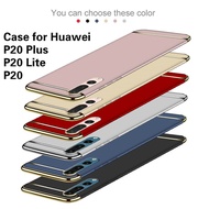 Casing Huawei P40 / P40 Pro / P30 /P30 Pro /P20 /P20 Plus /P20 Lite Case 3 in1 Plating Hard Cover