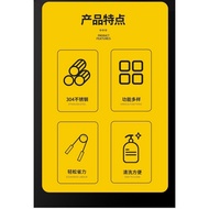Baijie Stainless Steel Lemon Juicer Food Clip Set Kitchen Hand Juicer Household Portable Juicer