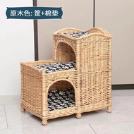 Rumah kucing sesuai untuk semua musim, vila kucing, rumah kucing, rumah kucing anyaman, sarang haiwa