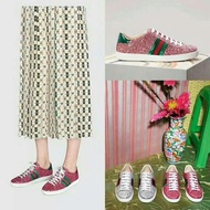 【COD】 Gucci Pink&Silver Sneakers Shoes For Women's