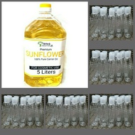 5L Sunflower Oil with 50pcs Boston PET plastic Bottle 100ml