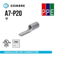 A7-P20 [Cembre] A-P Fishtail Plug Cable Size 35 sqmm. Rod Length 20 mm. Uninsulated Pin Connectors