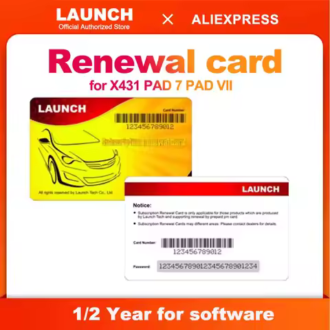 LAUNCH® Renewal Card for LAUNCH X431 PAD 7and X431 PAD VII 7and X431 PAD V and X431 PAD III