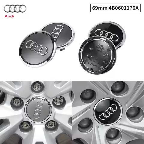 NEW 60/61/68/69mm Car Wheel Center Hub Cap Rim Cover Stickers For Audi C7 C6 C5 B5 B6 B7 B8 B9 D3 Q3