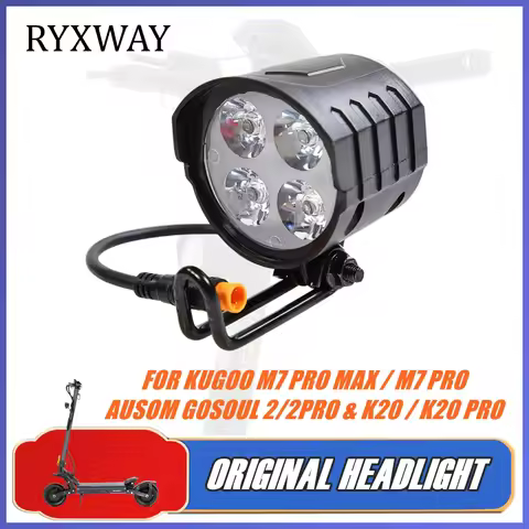 Original Headlight for AUSOM GOSOUL 2 K20 PRO LALUZ 2 PRO KUGOO M7 PRO MAX M7 PRO Electric Scooter F
