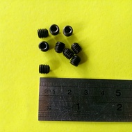 BAUT L TANAM M6 X 6 BAJA / BAUT L TANAM M6X6 / BAUT L SET M6X6 BAJA HITAM SOCKET SET SCREW KUNCI L3 
