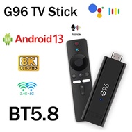 G96 ATV TV Stick Android 13.0 HD 8K 4K HDR10 Smart TV Stick Pembantu Suara Pembantu Suara Penstriman