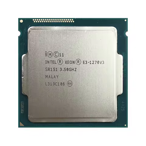 Used Intel Xeon E3-1270 v3 E3 1270v3 3.5 GHz 4C/8T L2=1M L3=8M 80W LGA 1150
