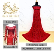 Code 892 - Metallic Cord Lace Brocade Panel Fabric - Grade B - Length 2.7 m Width 1.5 m - Material f