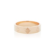 AKE AKE Rituals Cross Wedding Band GM - Pure Pink Gold แหวนเงินแท้ 925 ชุบทองชมพูบริสุทธิ์