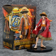One Piece Figure 15th Anniversary Cloak Luffy Color Boxed Ornaments Car Car Doll Gift Doll 2026.1.4
