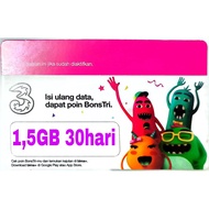 Voucher Tri 1,5gb 30hari