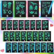 Geyoga 42 Pieces Mini LCD Writing Tablet for Kids, 4.5 Inch Electronic Reusable Doodle Boards Erasable Drawing Pad for Toddler Educational Tools for Girls Boys Birthday Favor, Pink, Green, Blue