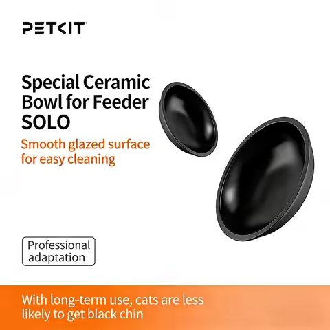 Petkit Accessory-replacement black ceramic bowl for Petkit solo automatic cat dog feeder