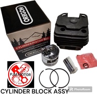 OREGON cylinder block assy boring blok komplit mesin chainsaw sinso senso mini 5200 5500 5800 52cc 5