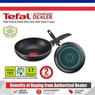 TEFAL COOK & CLEAN 20CM NON STICK DEEP FRYPAN B22502 B2250295 FRY PAN COOKWARE