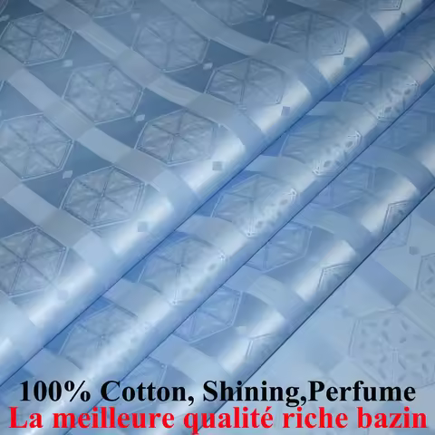 2026 Shining Austria Quality New Bazin Riche Fabric GetzhTex Guinea Brocade Fabric 100% Cotton Shadd
