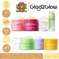 Glad2glow 5% BLUEBERRY MOISTURIZER CREAM 5X CERAMIDE SKIN BARRIER / GLAD2GLOW POMEGRANATE BRIGHTENIN