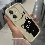 Case For OPPO A3 4G A3 Pro 5G A3X 4G A3X 5G A40 A60 5G Three-Color Cat Phone Silicone Shockproof