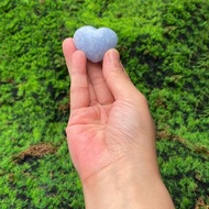 能量擺飾-天然可愛小清新天青石愛心 療癒 治癒 快速出貨
