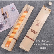(36cm / 60cm) Baguette paper bag wrapper french loaf long bread packaging bag