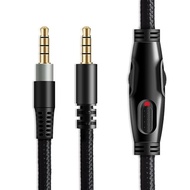 MJKOR Replacement Audio AUX Cable Inline for HyperX Cloud Alpha Cloud Mix Gaming Headset