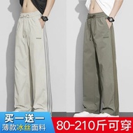 Ice silk pants Ice silk pants Ice silk pants Men Summer Thin Style 2025 American Loose Straight pant