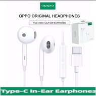 OPPO Type C RENO 13F 12 11 10/Pro 9 8T 7 Pro 5 Pro Find X6 X5 X3 Pro O-Fresh Type C Earphone Hi-Res 