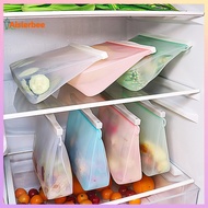 Aislerbee Food Storage Bag Leak-proof Easy Seal Silica Gel Vegetable Fruit Freezer Gallon Bag for Ho