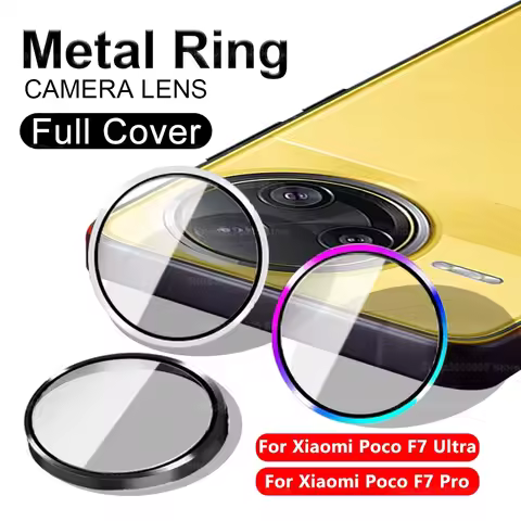 aluminum alloy Ring Camera Protector For Xiaomi Poco F7 Ultra F7 Pro 5G Back Lens Protect Glass Xiom