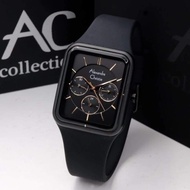 ALEXANDRE CHRISTIE AC2744 AC 2744 FULL BLACK JAM TANGAN WANITA