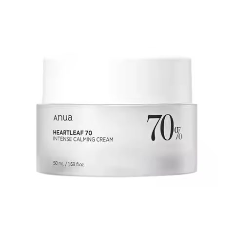 ANUA Heartleaf 70 Intense Calming Cream Moisturizing Facial Cream Whitening Cream Lotion Cleanser To
