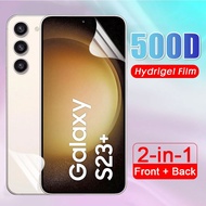 สำหรับ Samsung S23 Ultra S22 S21 S20 Plus หมายเหตุ20 Ultra Full ปกป้องหน้าจอด้านหลังฟิล์ม Hydrogel S