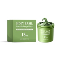 Holy Basil Bubble Deep Mask – Holy Basil & Carbonated Water for Cleansing Pores & Blackheads, Korean