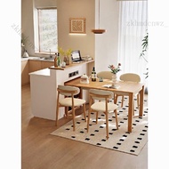 Solid wood folding island table dining table bar counter partition cabinet kitchen island table餐桌