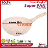 Bolde Super Pan Wok 30 cm / Beige 30cm Granite Coating Pan