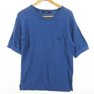 RAGEBLUE Tshirt Knit blue Rayon Short sleeves Direct from Japan Secondhand