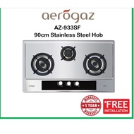 Aerogaz 90cm Stainless Steel 3 Burner Cooker Hob Gas Stove AZ-933SF