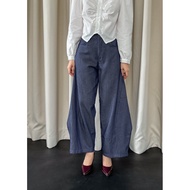 [LESFORORE] Velin Barrel Pants – Minimalist Wide Cut Denim Pants